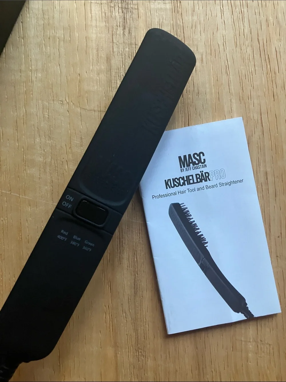 KuschelBär Pro Hair & Beard Straightener by MASC – Black